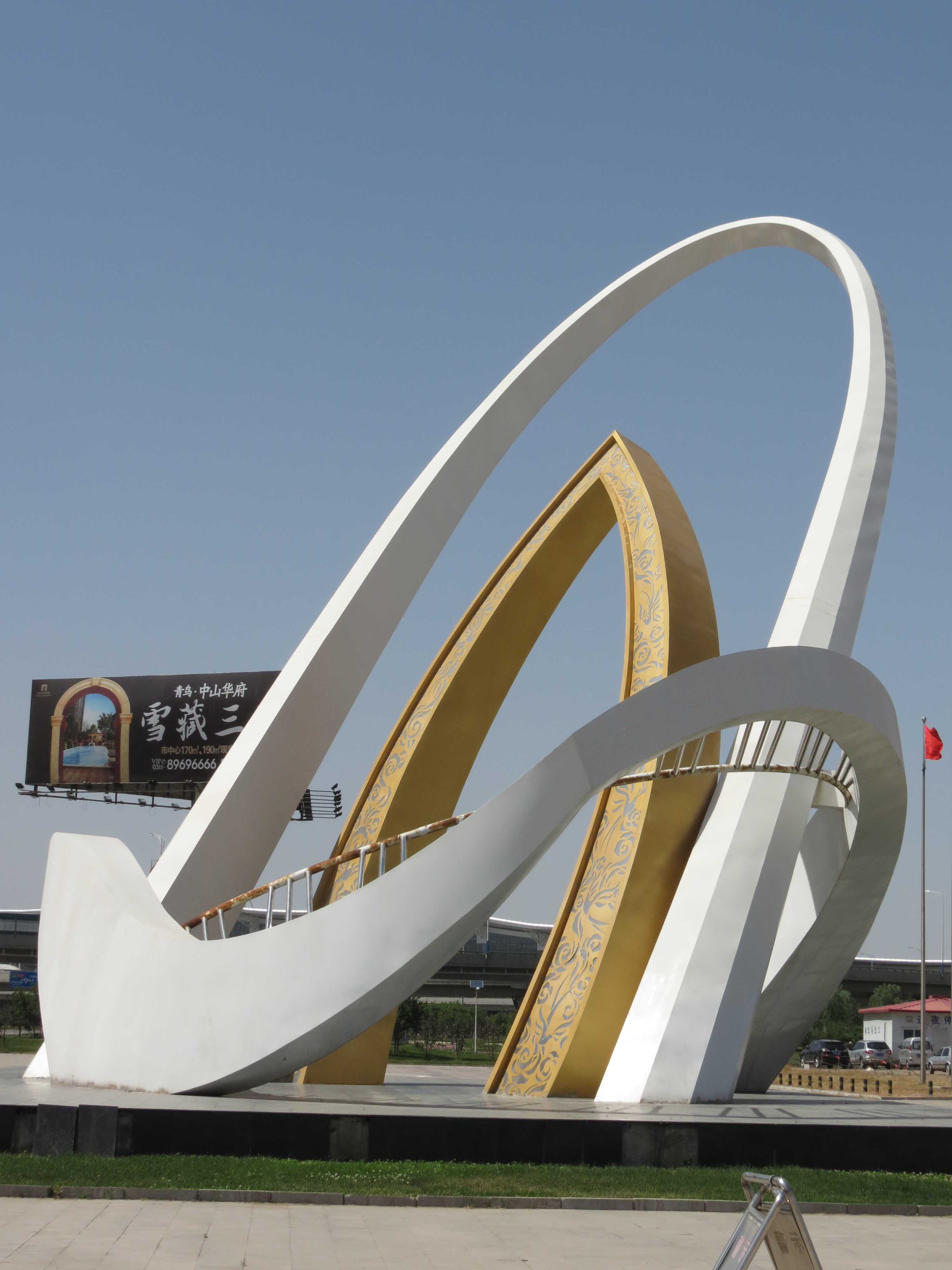 機(jī)場大型雕塑,不銹鋼機(jī)場雕塑,不銹鋼廣場景觀