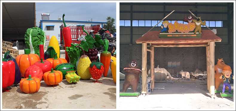 仿真蔬菜水果擺件，卡通玻璃鋼門頭